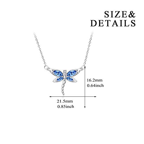 AOBOCO-Dragonfly-Necklace-Sterling-Silver-Crystal-BirthstoneDragonfly-Jewelry-Gifts - DumpADate.com