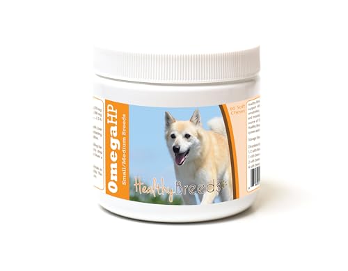 Image of Healthy Breeds Norwegian Buhund Omega HP Fatty Acid Skin and Coat Support Soft Chews 60 Count
