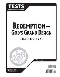 Bible Truths Tests Answer Key Grade 6 3rd Edition: Bob Jones University ...