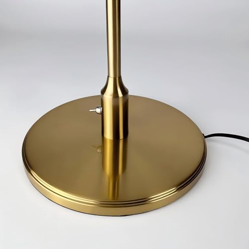 Lámpara de mesa moderna de metal y vidrio, 12.6 x 16.5 pulgadas miniatura 6