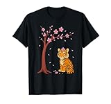 Tigre Japonais Fleurs Sakura Anime Manga Kawaii