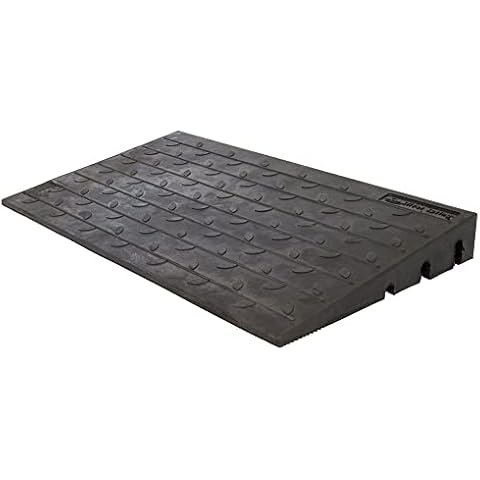 Silver Spring 4" High Rubber 3-Channel Threshold Ramp for Wheelchairs, Mobility Scooters, and Power Chairs, with Slip-Resistant Surface - DH-UP-84 Cover