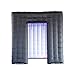 SAYOK 8.2x8.2x8.2ft Inflatable Photo Booth Backdrop, Black-White Photo Booth Enclosure Portable Inflatable Tent Photoshoot Background for Party Wedding Advertising Events