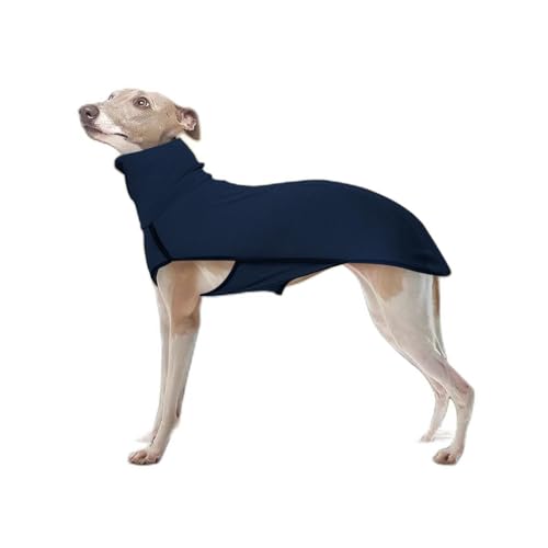 ISUPY 犬用パーカー 春秋冬 ペット服 中型犬 大型犬 ハイカット 洋服 ドッグウェア tシャツ 防寒 保温 柴犬 秋田犬 パジャマ お散歩お出かけ (5XL,ネイビー)