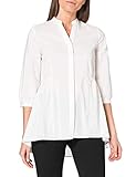 Blusa con volante Vero Moda Vmclara Noos-Camiseta de Manga Larga 3/4 Blusas, Blanco Nieve, M para Mujer