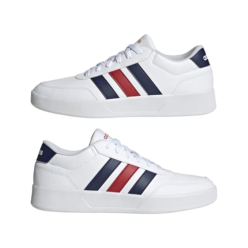 adidas Herren Breaknet 3.0 Shoes, FTWR White/Dark Blue/Better Scarlet, 46 2/3 EU – Ansicht 6