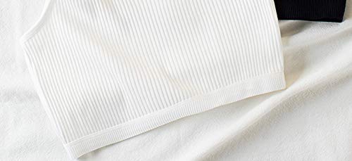 Betadog Girls' Undershirt Girls Sports Bra Girls' Cotton Built-up Stretch Sports Bra Training Cotton (White, 6-9 Years)4