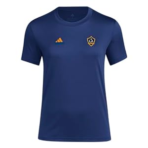 adidas Women’s La Galaxy Short Sleeve Pre-Game T-Shirt