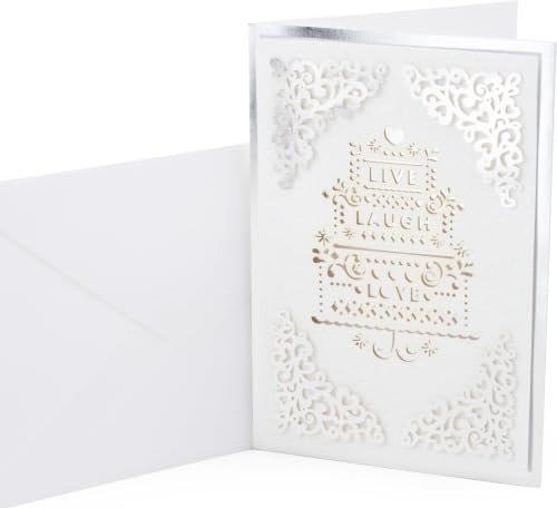 Hallmark Signature Wedding Card (Live Laugh Love) - image 1