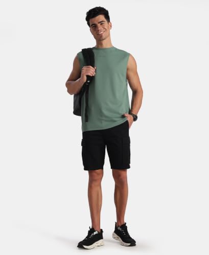 Image of Jockey 9929 Men Microfiber Fabric Oversized Tank Top