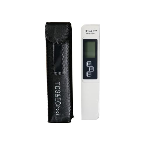 3-in-1 高精度デジタル水質測定器 TDS(0-9999ppm)・EC(0-9999μS/cm)・水温(0-60℃)測定|自動温度補正 液晶ディスプレイ 日本語説明書付属 家庭用/水耕栽培/水族館対応