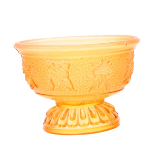 Cabilock Colored Glaze Water Cup Cups Altar Teapot with Infuser Holy Water Teacup Mugs Communion Sacrificial Tea Goblet Gourd Tea Cup Sake Coffee Decaf Offering Candle Glass Orange