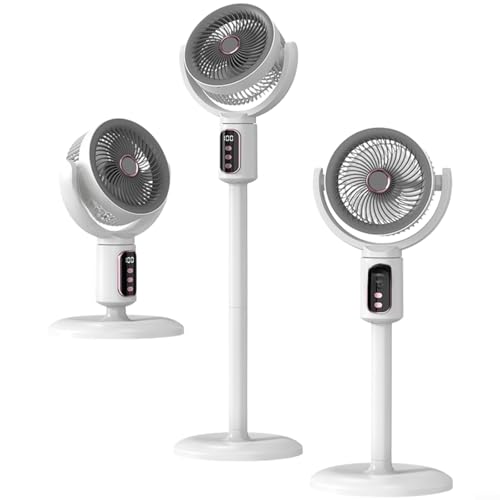 Ventilateur de sol rechargeable USB pour salon et bureau autonome 3-6h