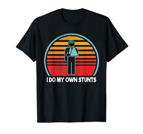 I Do My Own Stunts Get Well Geschenke Lustige Verletzung Hand Handgelenk T-Shirt Cover