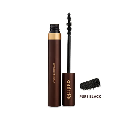 SoulTree Ayurvedic Mascara - Black | Lightweight, Strengthens Lashes, Promotes Growth | Ayurvedic Formulation Enriched with Natural Ingredients for Beautiful Eyes - 6gm - Image 2