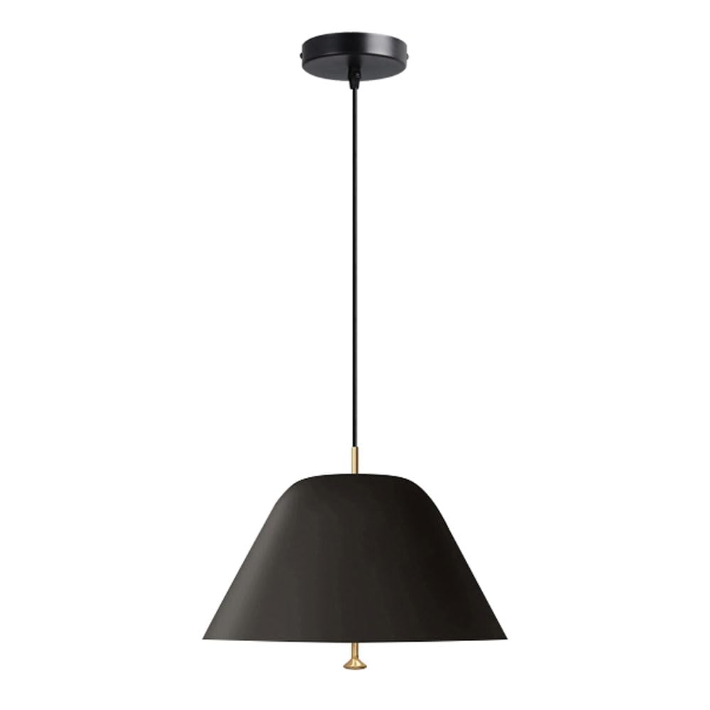 GUOGUOSM 8.6in Iron Chandelier, Modern Minimalist Style Hanging Light, Creative Single Head Pendant Lamp, Kitchen Island Bedside Balcony Decorative Lighting Fixtures