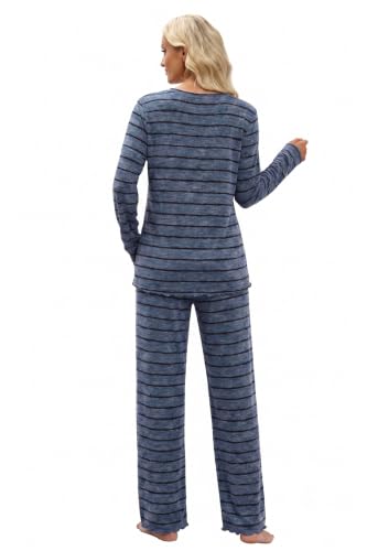 OFEEFAN Womens Pajama Sets 2 Piece Lounge Set Cozy Fall Fashion Clothing — view 5