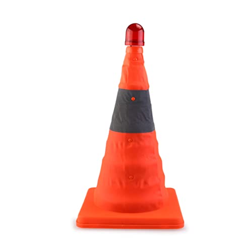 HFZKARP Cono Stradale a LED Cono Stradale Pieghevole 2 Pezzi Cono Stradale a LED Cono Stradale a LED Cono Stradale a LED Cono Stradale Portatile(As Shown,Medium)