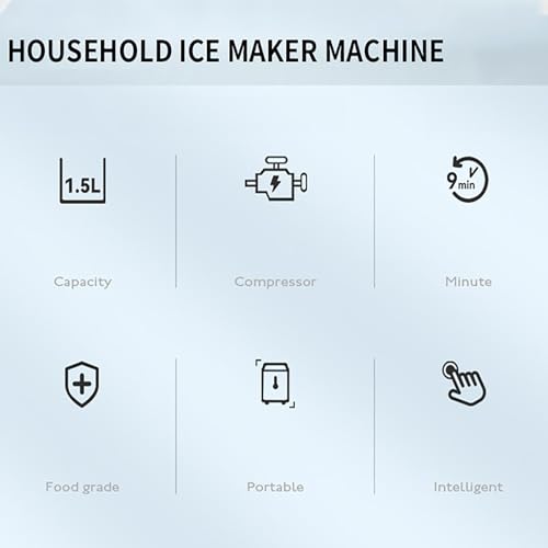 Máquina fabricadora de hielo portátil de mostrador miniatura 2