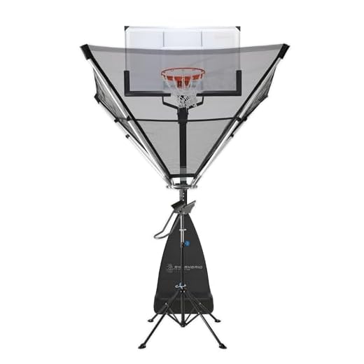 SwishGrid Basketball Rebounder Return Machine and Rebounding Shot Hoop Trainer Basketball Return System for Home Attachment & Outdoor Practice Portable - Heavy Duty Shooting Trainer