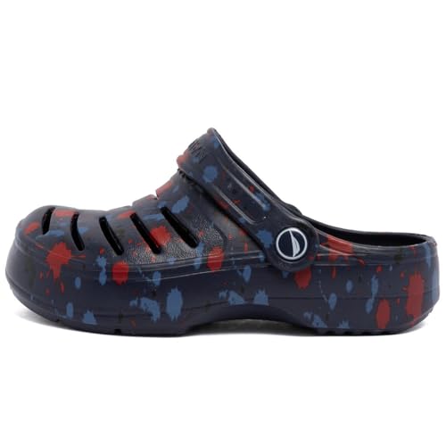 Image of Nautica Kids Clog Sandals - Slip-On Lightweight Water Shoes with Adjustable Heel Strap - Comfortable EVA Slip-Resistant Clogs for Boys & Girls - Toddler & Youth Sizes