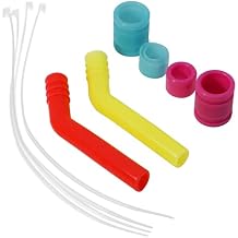 2Set ShareGoo Exhaust Pipe Tubing,Silicone Exhaust Extension Tube Compatible with HSP Traxxas Redcat 1/10 RC Nitro Car Buggy Truck