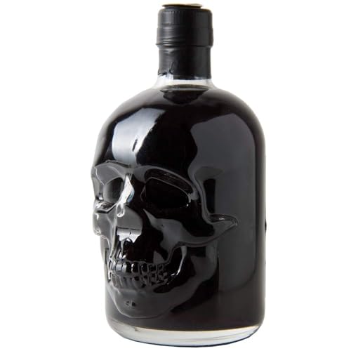 Schwarzer Absinth von ALANDIA | Hamlet Hardcore Black | Mit Wermut/Thujon | 69% | Totenkopf Flasche | (1x 0,5 l)