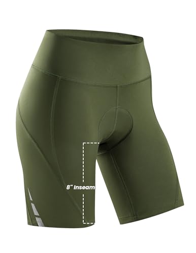 Nepest Short feminino de ciclismo acolchoado 4D para ciclismo de estrada, para motociclistas, com bo