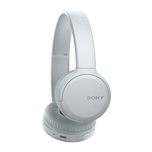 Image of Sony Wireless Headphones WH-CH510: Wireless Bluetooth On-Ear Headset with Mic for phone-call, White