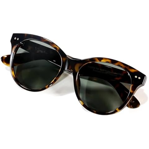 ViewJoy Womens Sunglasses Polarized Retro Round Designer Unisex Frame Vintage Oversized Trendy Tortoise Sunglasses Cover