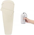 ONETIGRIS CAMPING 4.2oz Linge de sac de couchage ultralégère, feuilles de voyage compactes lavables, sac de couchage adulte pour le backpacking, randonnée, Camping, Hôtels