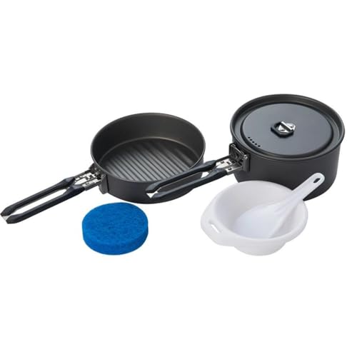Fire MAPLE - Juego de utensilios de cocina de aluminio para camping, para freír, hervir y calentar, olla de camping y sartén de camping, juego de cocina y utensilios de cocina para exteriores, para