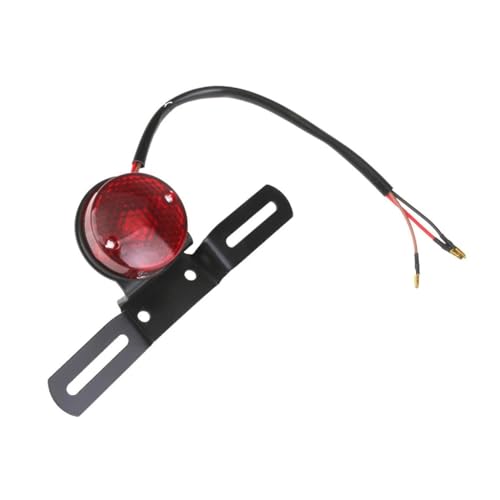 Feu de freinage moto DC 12V multifonction avec support de plaque intégré - 4