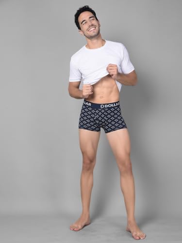 Image of Dollar Bigboss Men's Assorted Pack of 3 Cotton Trunk (Colour & Print May Vary)