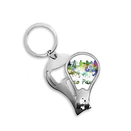 Coupe-ongles de pieds aquarelle Brésil - Idée cadeau souvenir pour voyageur