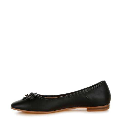 Enchanted Faux Leather Casual Ballerinas3
