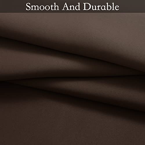 Image of SimpleHome Brown to Grey White Ombre Room Darkening Curtains 84 Inch | Curtains for Living Room,Light Blocking Thick Thermal Insulated Grommet Window Curtains Drapes for Bedroom, 2 Panels,52Wx84L