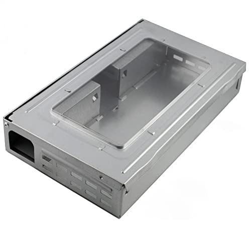 Nucci Design Trappola Adesiva per Topi, 10 Fogli con Colla per Topi in Regalo, Scatola in Acciaio Resistente, Metodo a Cattura, Uso Domestico e Professionale, Trappole a Norma HACCP (1)