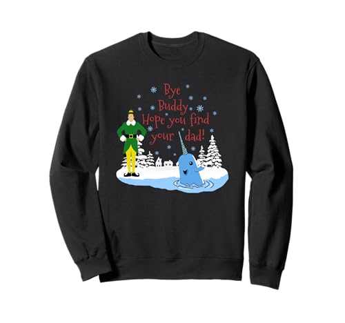 Christmas Elf Winter Buddies Narwhal Elf Christmas Sweatshirt