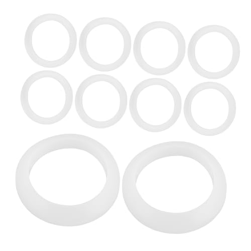 OFFSCH 10pcs Hot Dog Machine Parts Grease Separator System for Sausages Barbecue Grill Accessories Thickened Rubber Rings Sausage Machine Gear Replacement