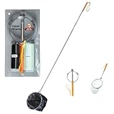 Jorzer Hundekotfänger, Teleskop-Kotschaufelfänger mit langem Griff, leicht, tragbar und faltbar, Hundekotsammler, Heimtierbedarf.