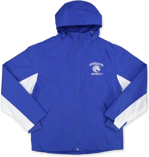 Big Boy Fayetteville State Broncos S8 Mens Windbreaker Jacket [Royal Blue] - ID#64424-146-207-0-0
