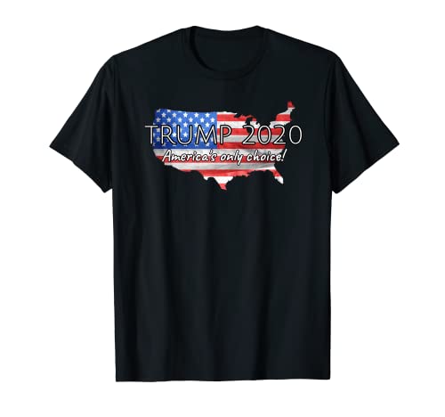 Trump 2020 America's Only Choice Patriotic American Camiseta