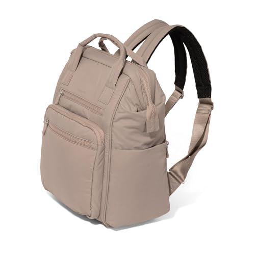 Image of Baggallini, Womens, Chelsea Laptop Backpack, Moonrock Puff, One Size