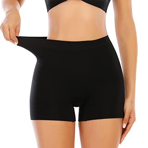 Womens Slip Shorts for Under Dress Seamless Shapewear Boyshorts Tummy Control Panties Shaping Shorts