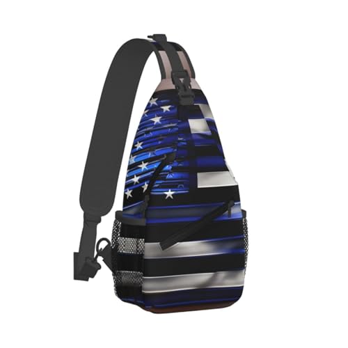 Mochila cruzada deportiva unisex color negro miniatura 2