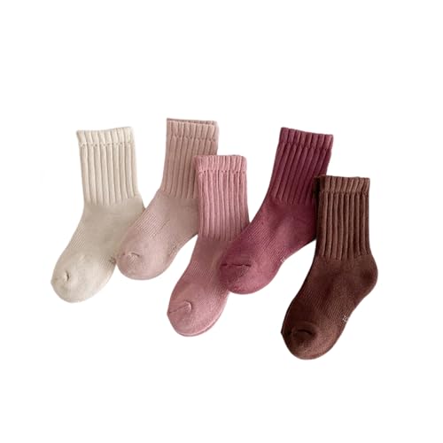 Wool Socks Toddler Boys Girls Winter Thermal Warm Cozy Soft Thick Crew Socks 5 Pairs