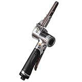 Pneumatischer Bandschleifer, Mini Luftbandschleifer mit 360° drehbarem Arm, Geschwindigkeit 17000rpm, 1/4 Zoll Lufteinlass für Holz und Metall Schleifen und Schleifen