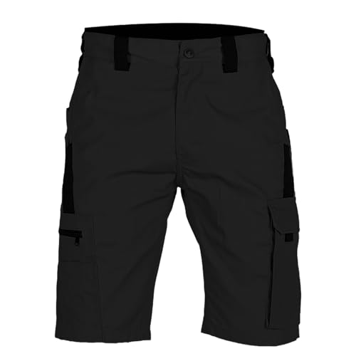 Short cargo d'été pour homme : bermuda coupe droite à poches