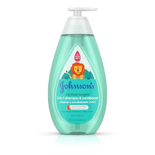 Johnson's No More Tangles Detangling 2-in-1 Toddler & Kids Shampoo & Conditioner, Gentle No More Tears Formula, Hypoallergenic and Free of Parabens, Phthalates, Sulfates and Dyes, 20.3 fl. oz